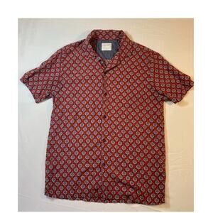 Denim & Flower Men’s Short Sleeve Button Down Shirt Size Medium Casual